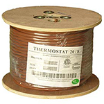 20/8 Riser Rated (CMR) Thermostat Cable Solid Copper PVC - BROWN - 250ft 