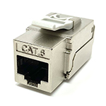 Premium Cat 6 Shielded Keystone Jack - 90 Degree Punch Down - TAA Compliant - RoHS Compliant and UL Listed