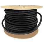 6 Strand Indoor/Outdoor Plenum Rated Interlocking Armored Multimode 10/40/100 GIG OM4 50/125 Fiber Optic Cable by the Foot - Made in the USA