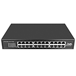 QuickTreX 24 Port Gigabit 10/100/1000Mbs Unmanaged Ethernet Network Switch - Rack-mountable and RoHS Compliant