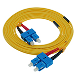 Stock 5 meter SC UPC to SC UPC Singlemode Duplex Fiber Optic Patch Cable