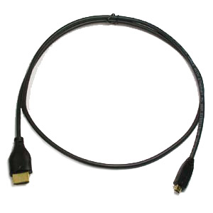 1.5 Ft HDMI® Male to Micro-Male D Thin Cable High Speed w/Ethernet