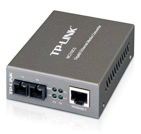 TP Link Singlemode SC Gigabit Media Converter - 15Km