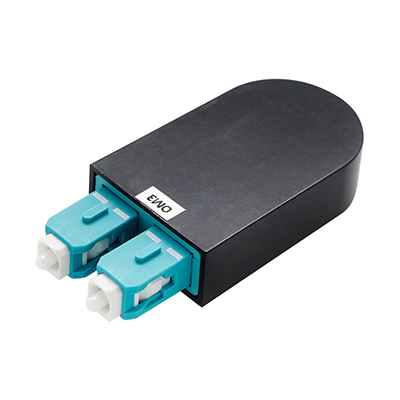 SC Multimode OM3 50/125 Fiber Optic Loopback Testing Adapter with Case
