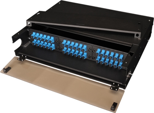 6 panel (2U) Rack Mount Termination Box Enclosure LGX Chassis by Multilink®