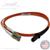 LC to MTRJ Plenum Rated Multimode OM1 62.5/125 Premium Custom Duplex Fiber Optic Patch Cable with Corning® Glass - Made USA by QuickTreX®