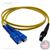 MTRJ to SC Plenum Rated Singemode 9/125 Premium Custom Duplex Fiber Optic Patch Cable with Corning® Glass - Made USA by QuickTreX®