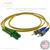 LC APC to ST UPC Plenum Rated Singemode 9/125 Premium Custom Duplex Fiber Optic Patch Cable