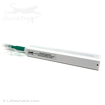 QuickTreX Fiber Optic Cleaning Pen for SC / ST / FC 2.5mm Adapters and Ferrules with Over 800 Cleans