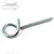 Q-Hanger Pigtail Screw Hook for Aerial Cable Hanging - Galvanized Steel - 3/4 Inch Hook, 1/4 Inch Diameter, 4 - 5/8 Inch Total Length, with 2 - 1/8 Inch Thread by QuickTreX