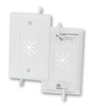1 Gang EZ Mount Flexible Feed-Through Cable Wall Plate